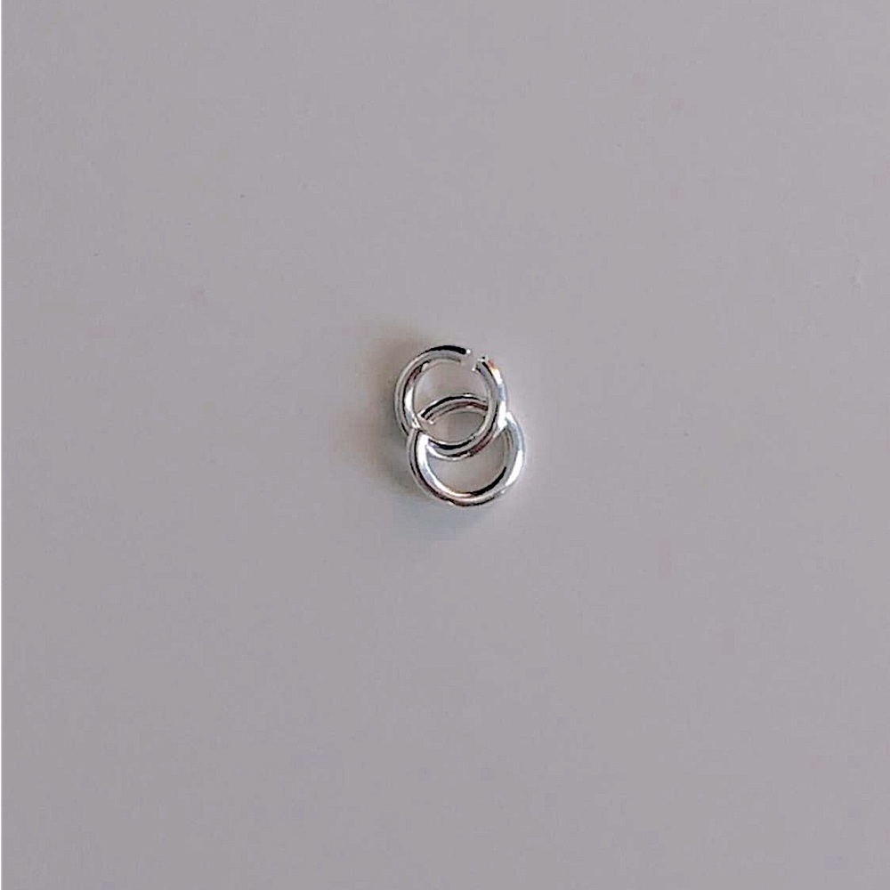 NEW 20 Pack of Silver Coloured Metal 2 mm Round Jewelry Connector Rings